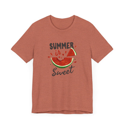 Summer is  Sweet Unisex Jersey Short Sleeve Tee